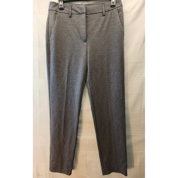 Simply Vera Wang Pants Medium Light Gray Straight Leg Mid Rise Stretch - Picture 1 of 10